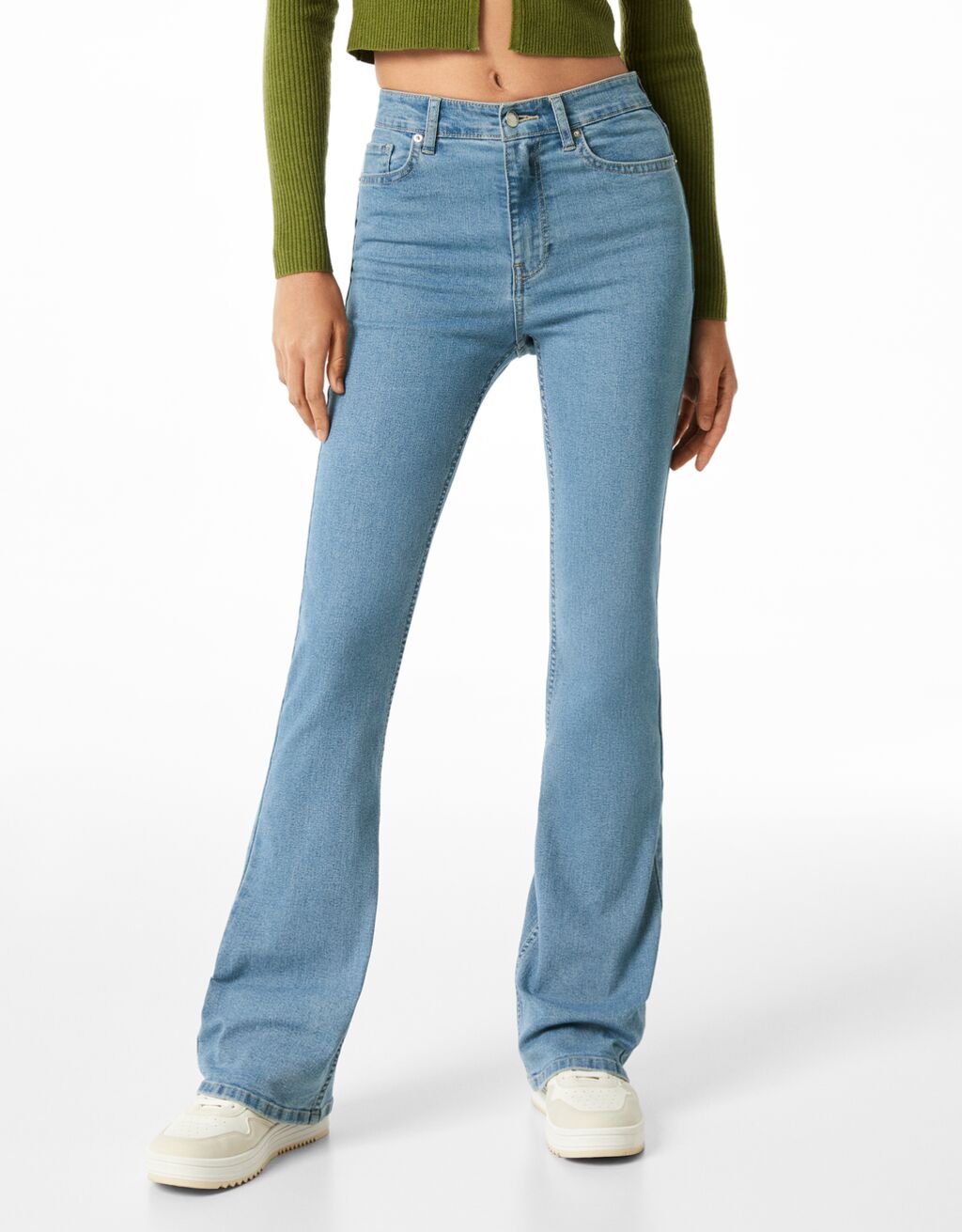 Rabatt 65 % Gelb 36 DAMEN Jeans Flared jeans Basisch Bershka Flared jeans 