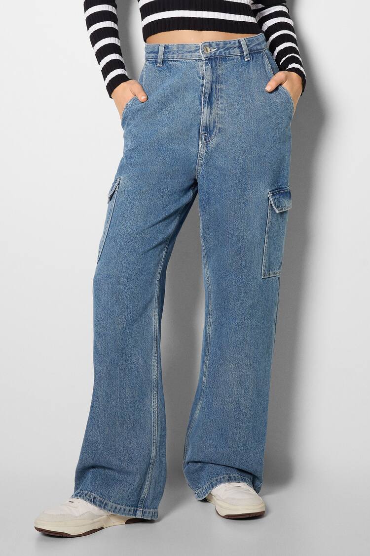 Jeans cargo wide