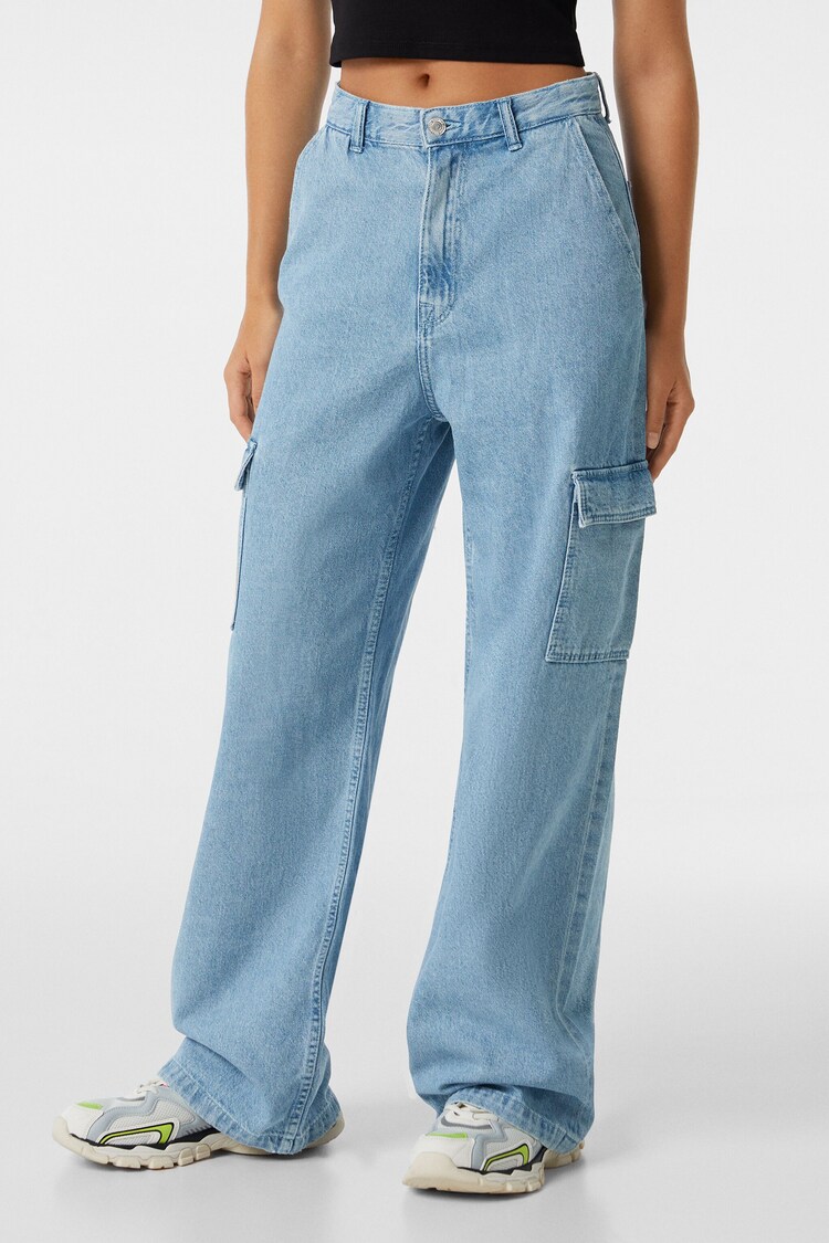 Jeans cargo wide