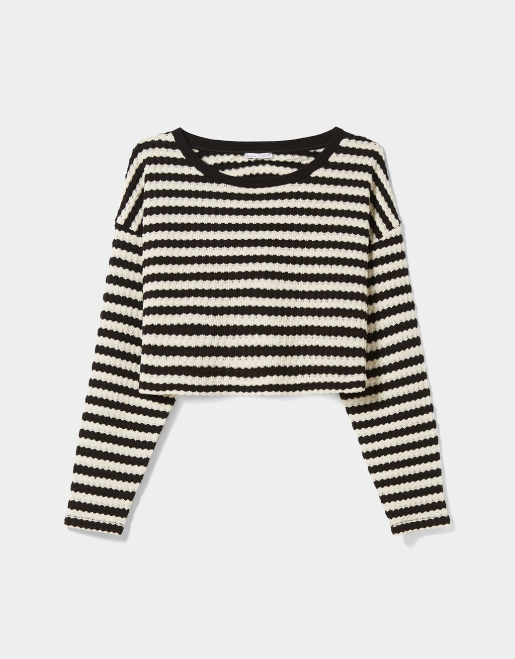 Striped rustic sweater - Woman | Bershka