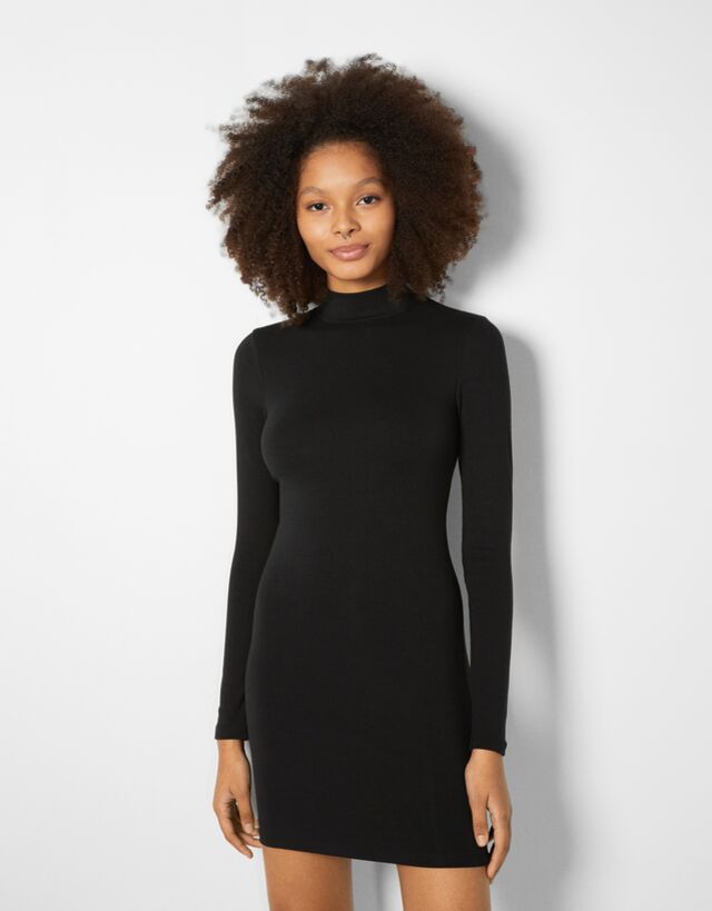 Long sleeve mini dress - Dresses 