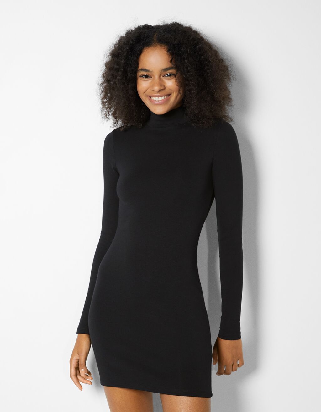 Long sleeve mini dress - Dresses 