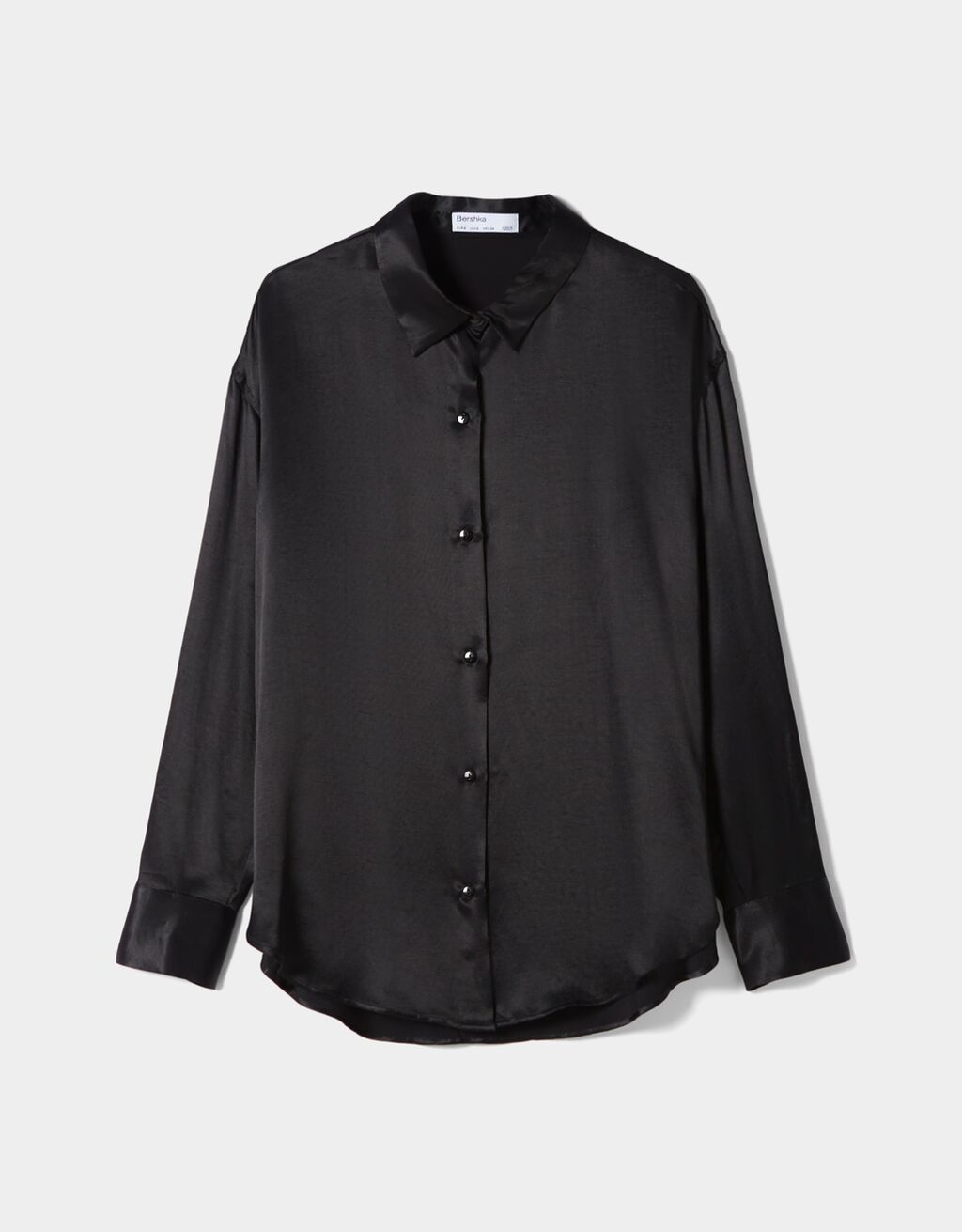 Mode Shirts Shirtbodies Bershka Shirtbody zwart extravagante stijl 