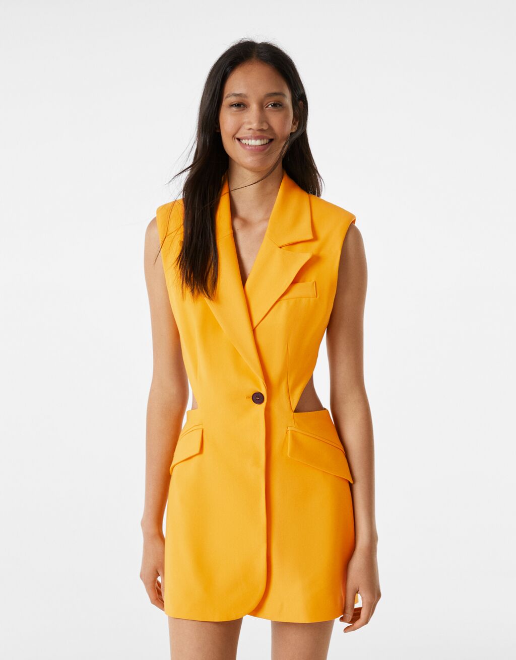 Blazer dress with cut-outs