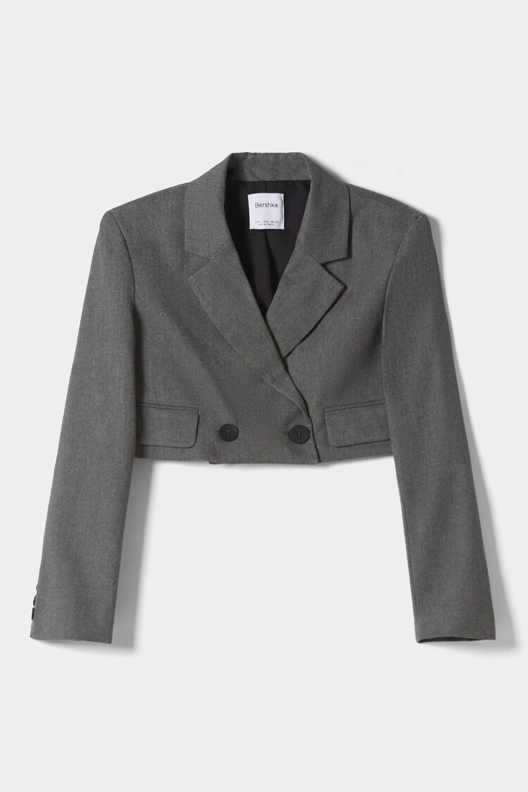 Cropped tailored blazer