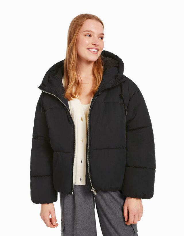 Oversize hooded puffer jacket - Jackets 