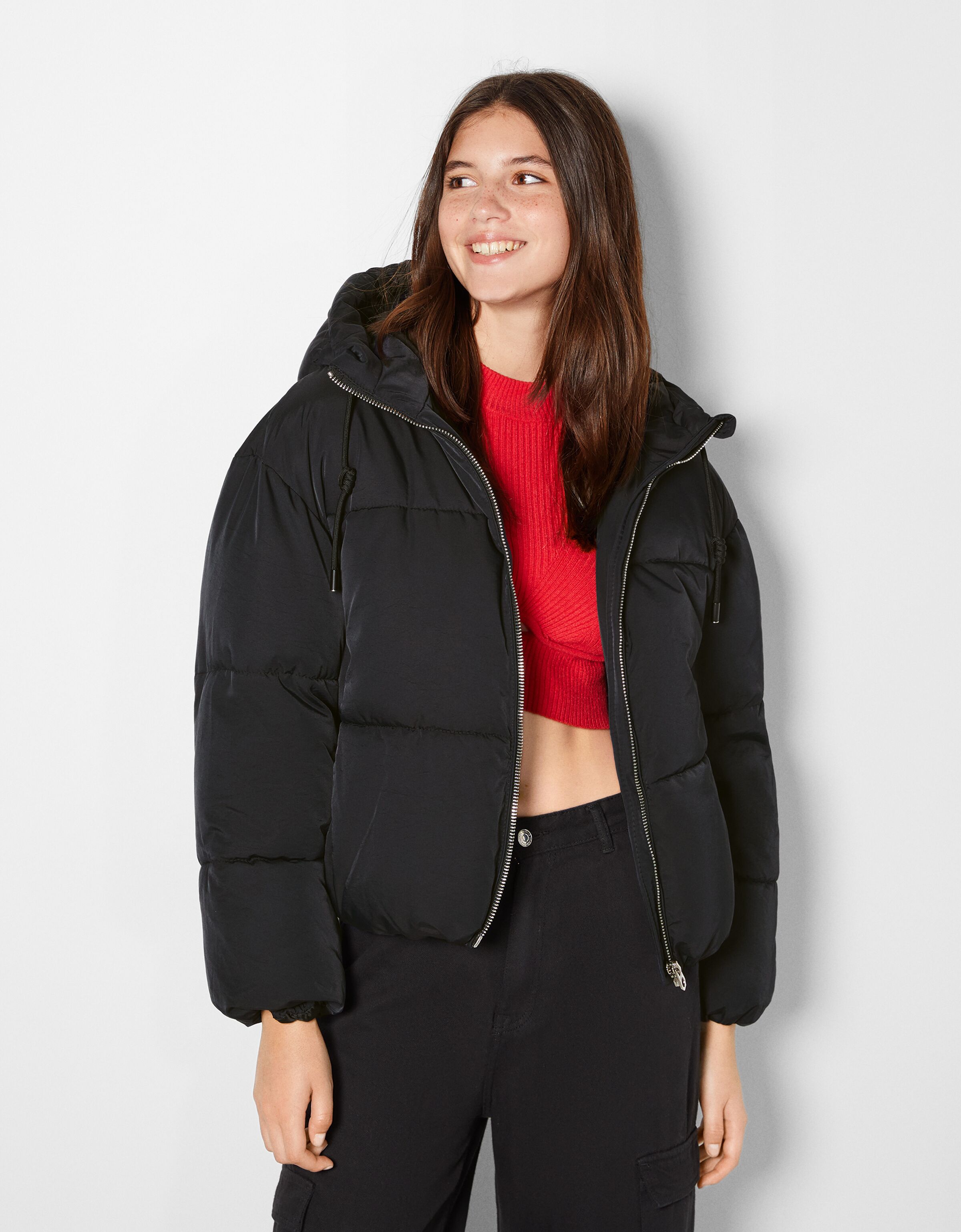 Oversize hooded puffer jacket - Jackets 