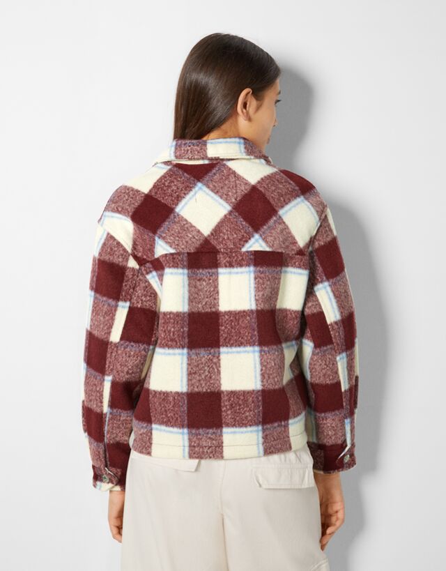 Checked trucker jacket - Jackets 