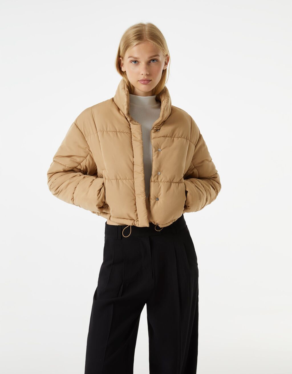 Short puffer jacket - Woman | Bershka