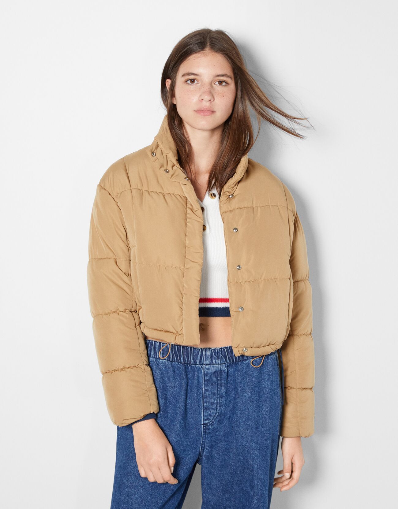 Short puffer jacket - Woman | Bershka