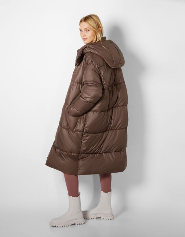 Long hooded puffer coat - Jackets 