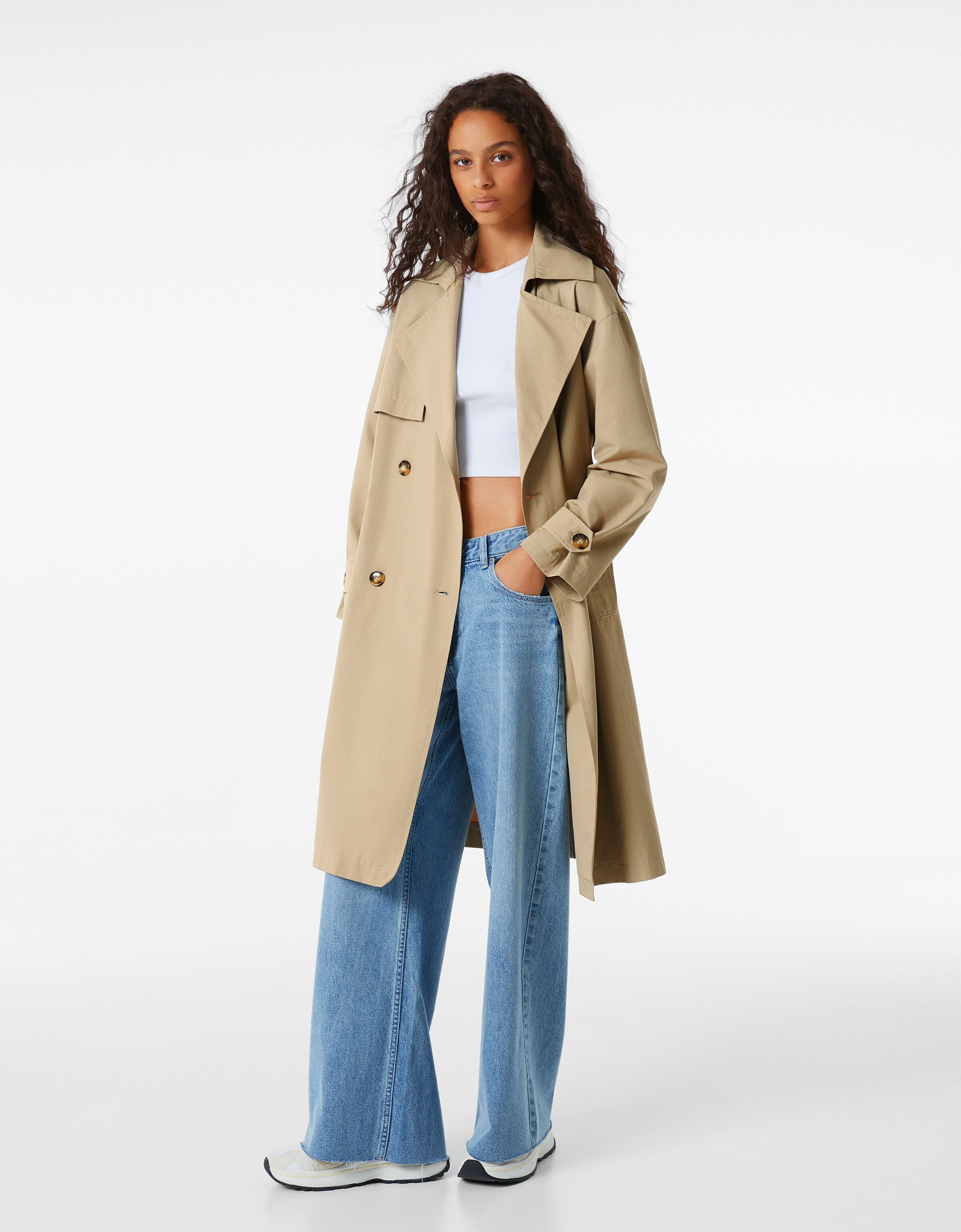 trench coat bershka