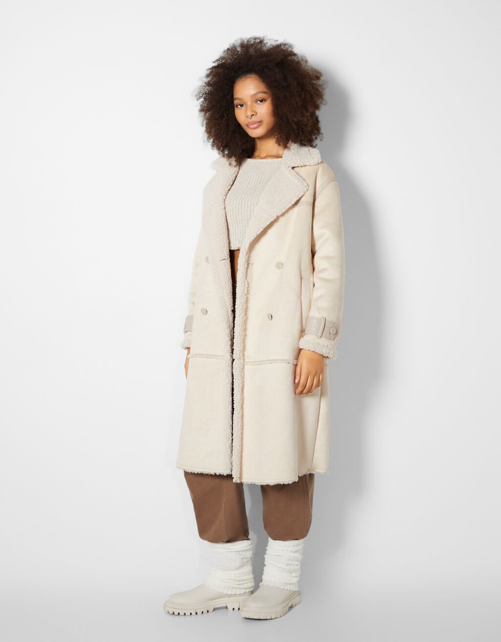 Long double-faced coat