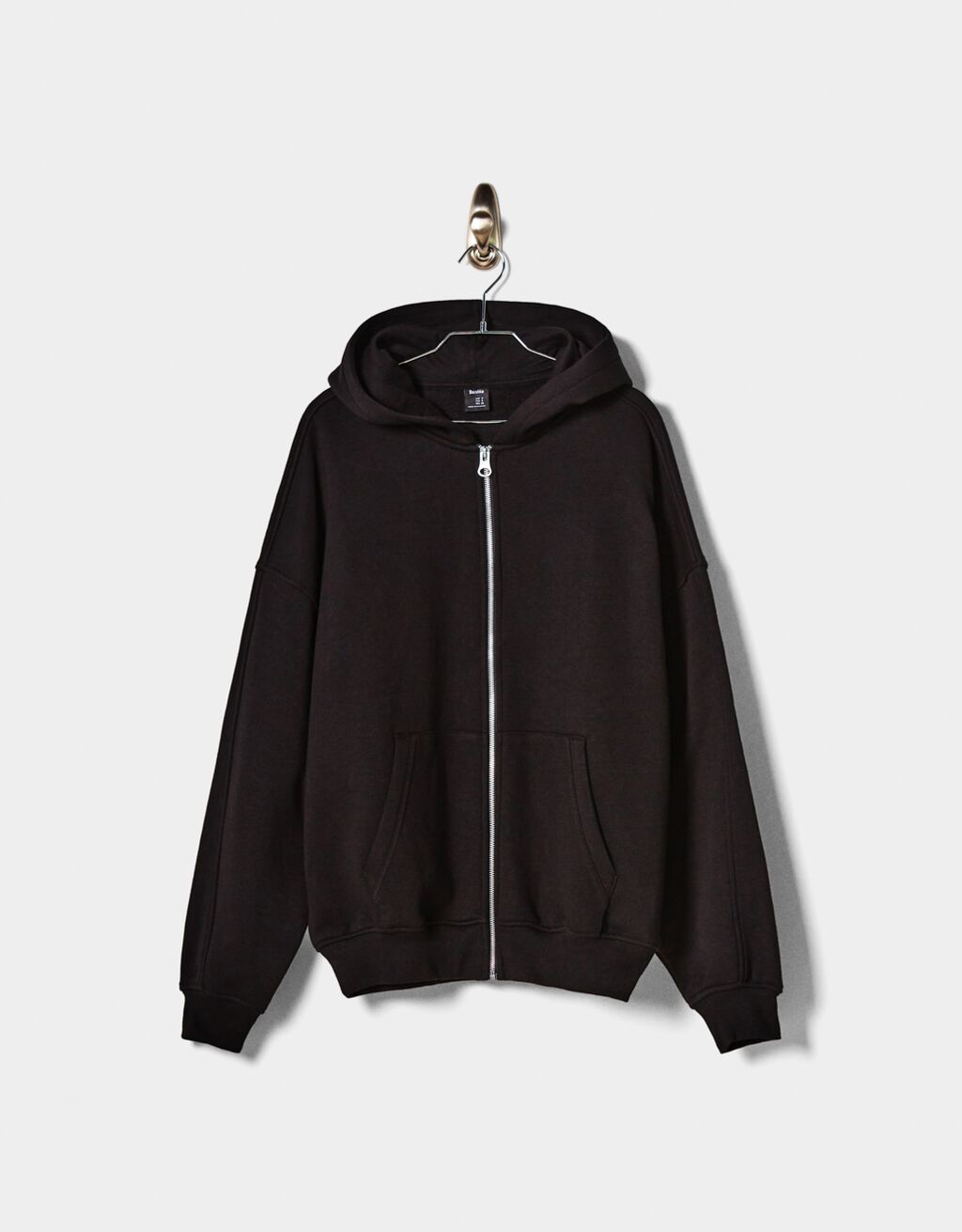 Oversize zippered hoodie