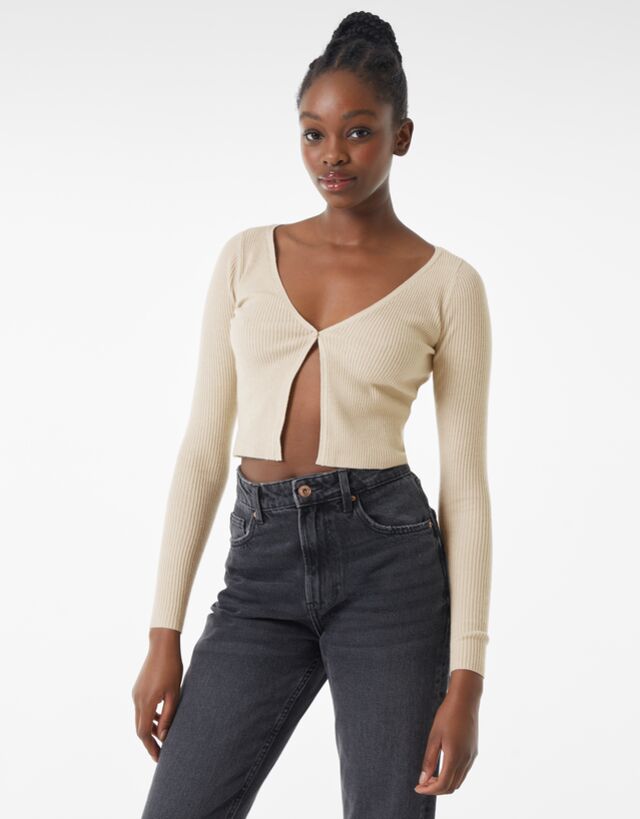 V-neck cardigan - Sweaters and 