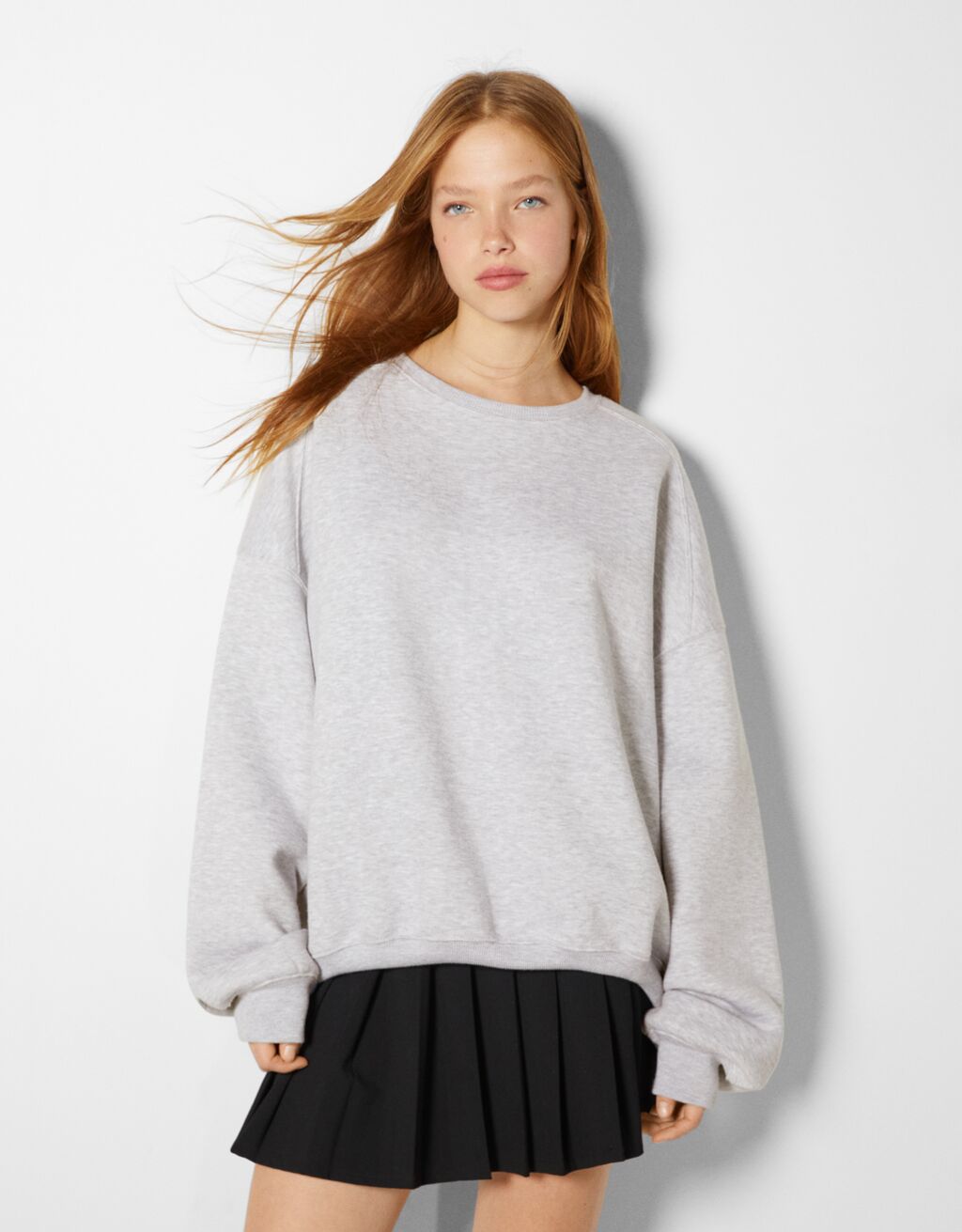 Oversize crew neck sweatshirt 