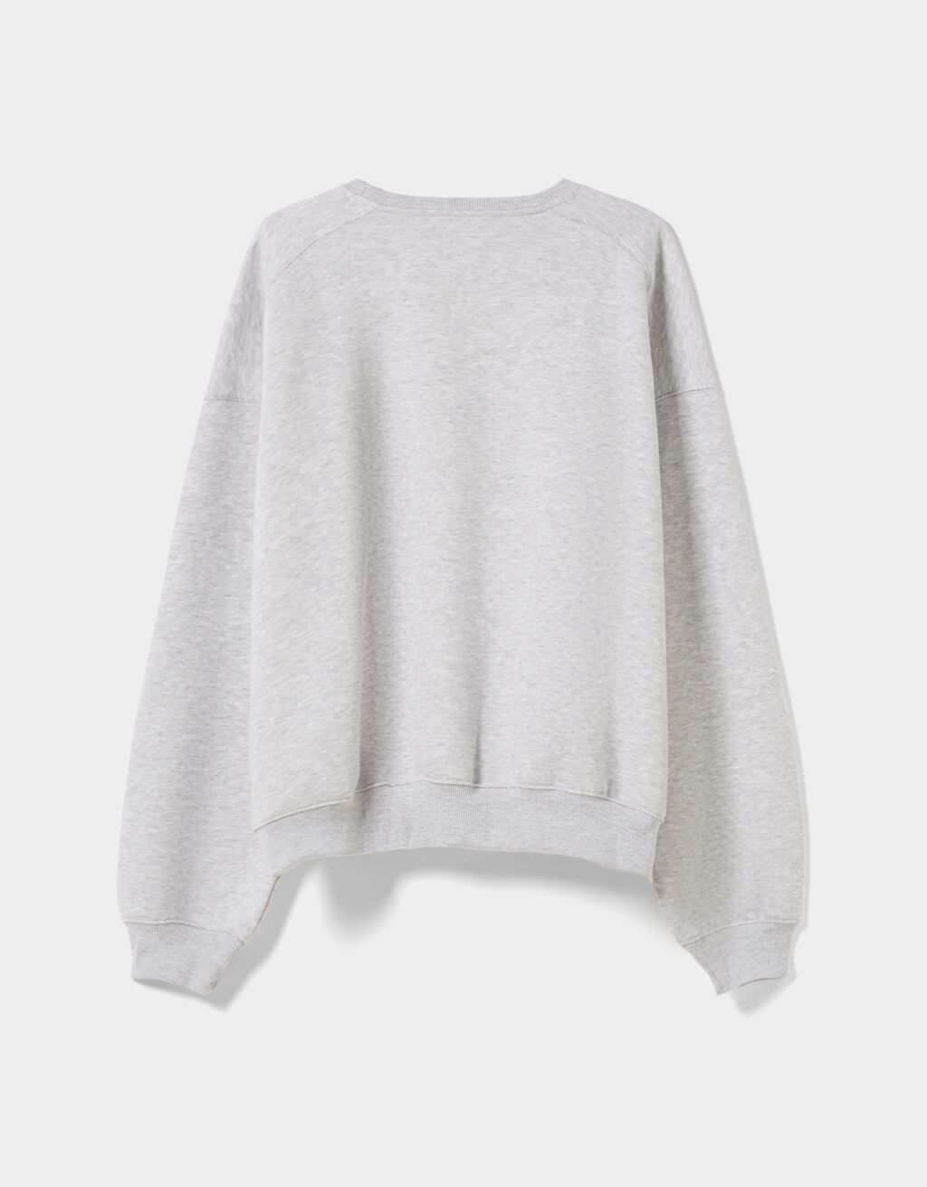 Oversize round neck sweatshirt - Woman | Bershka