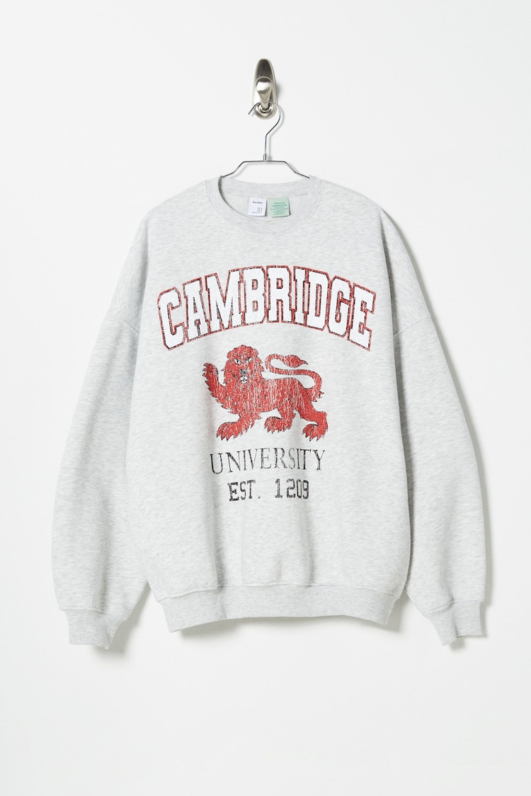Sweatshirt med Cambridge University-tryck