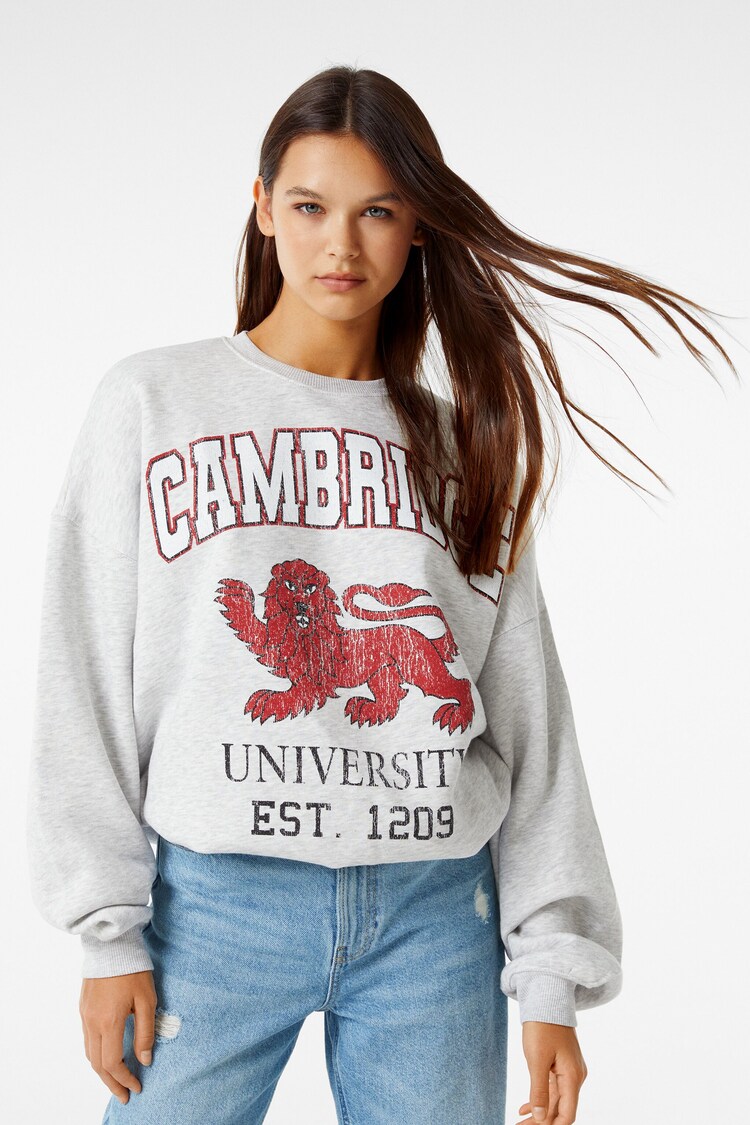 Cambridge University print sweatshirt