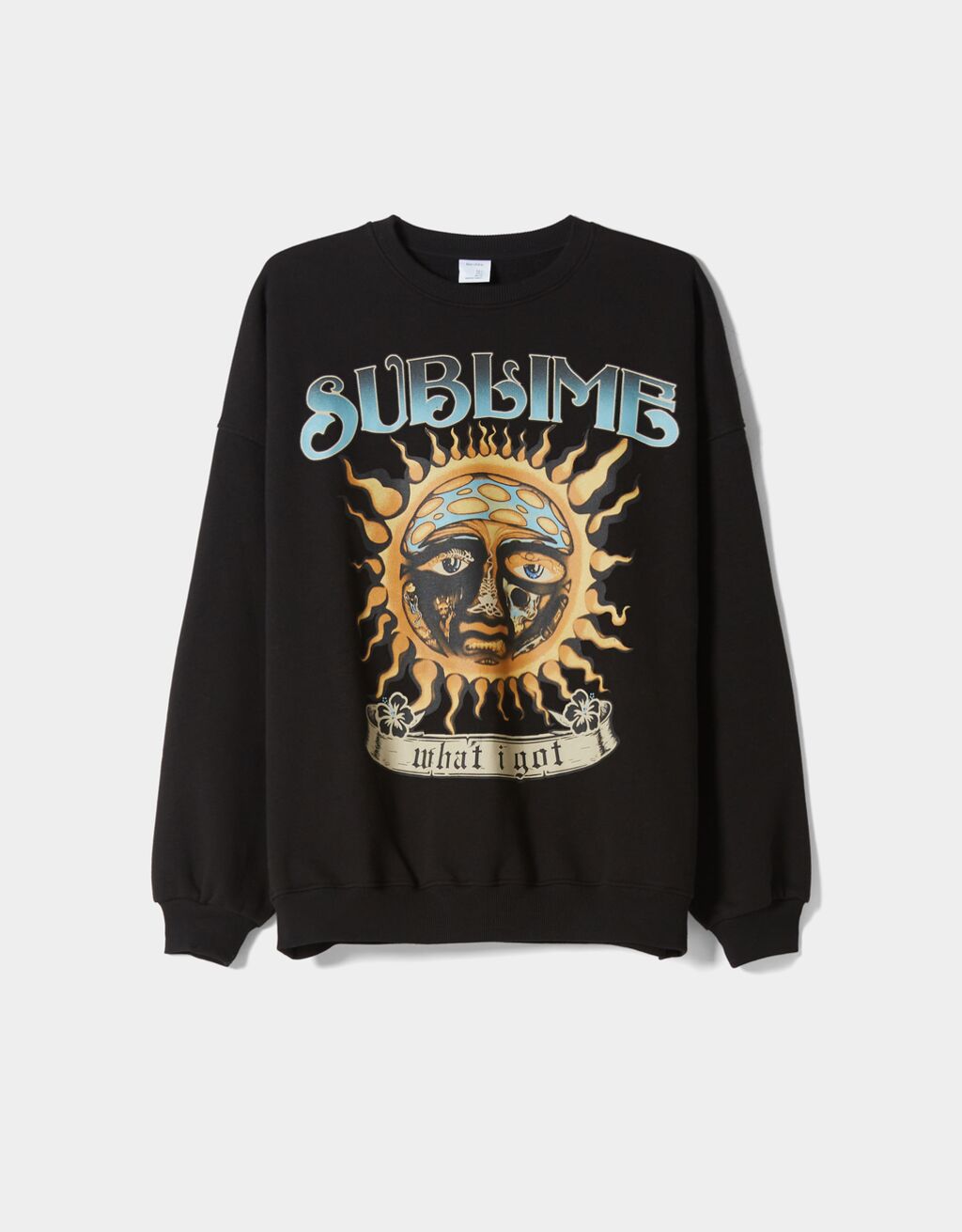 Sweatshirt aus Plüsch mit Sublime-Print