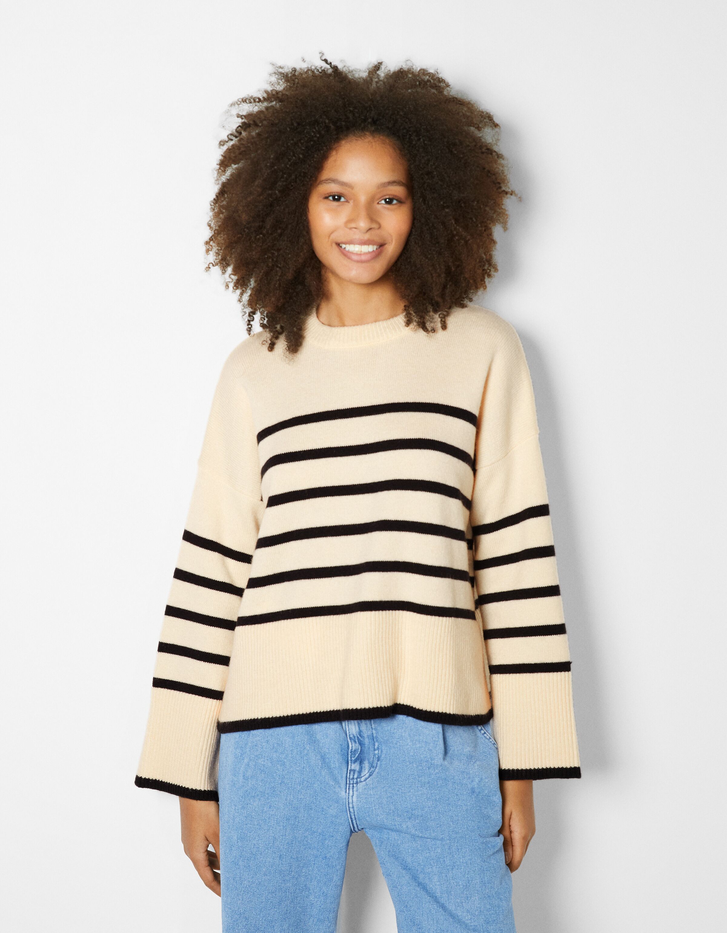 Oversized striped sweater - Sweaters 