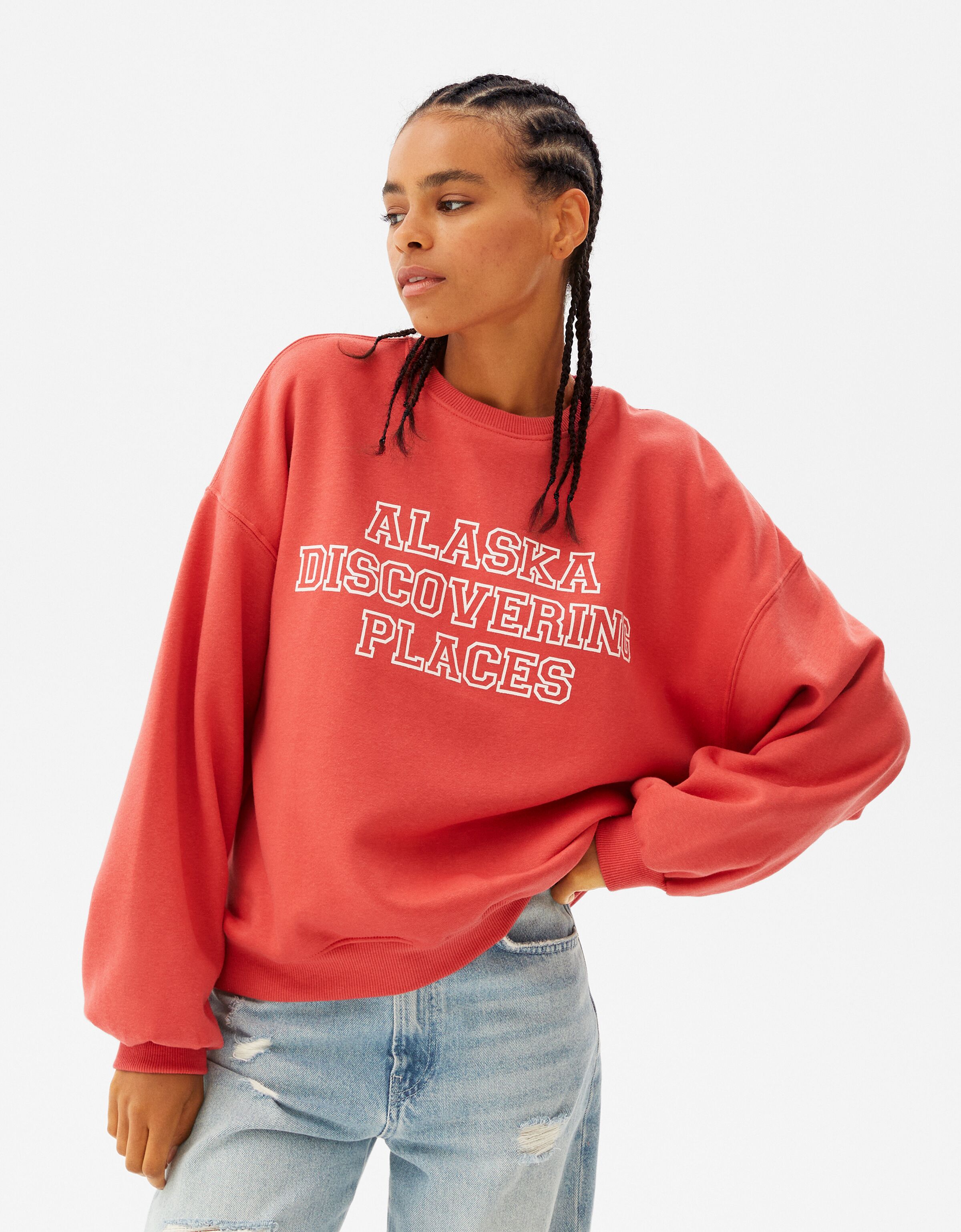 Oversized printed sweatshirt 