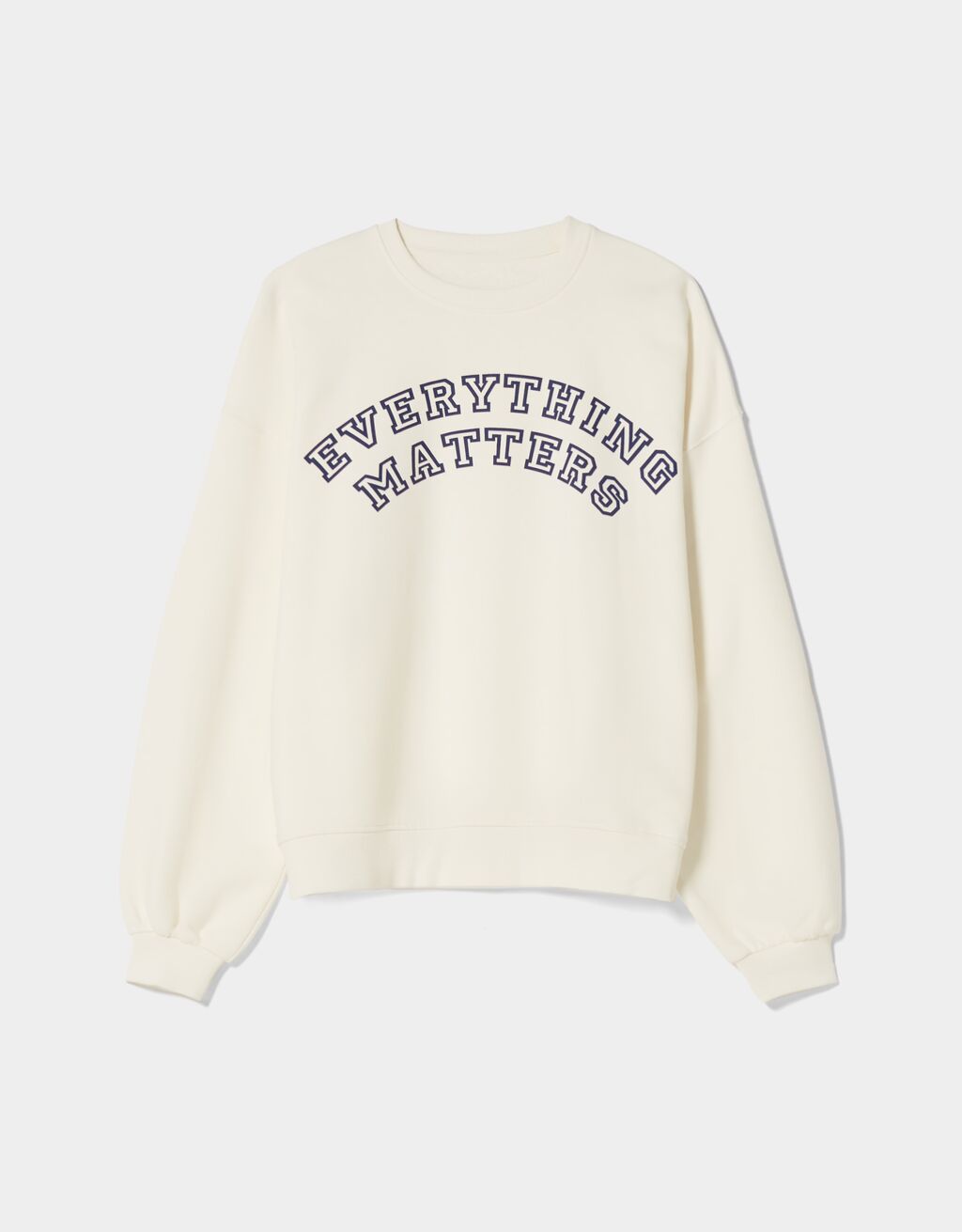 Rabatt 65 % Bershka sweatshirt DAMEN Pullovers & Sweatshirts Sweatshirt Glitzer Grau S 