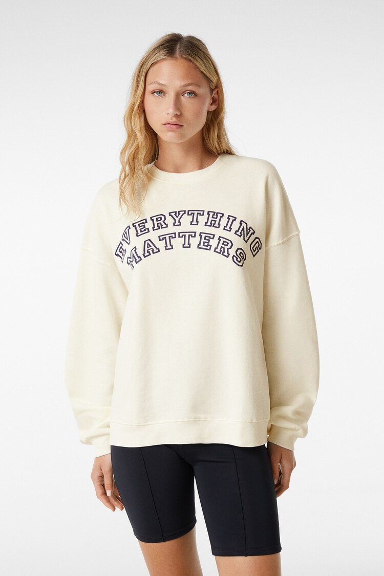 Sweatshirt oversize estampada