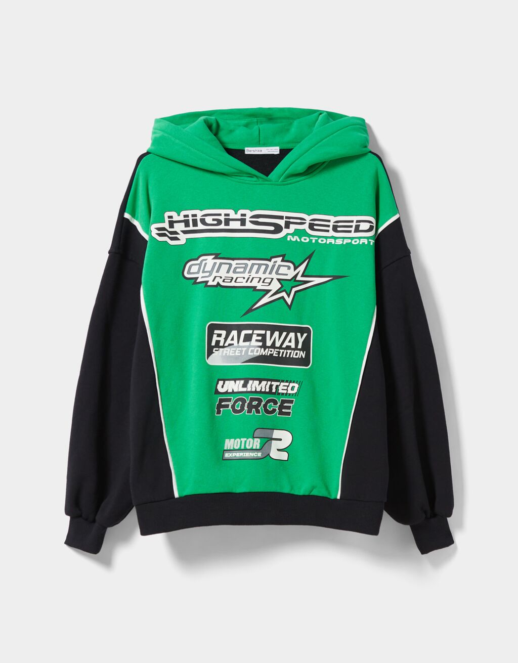 Racing print hoodie