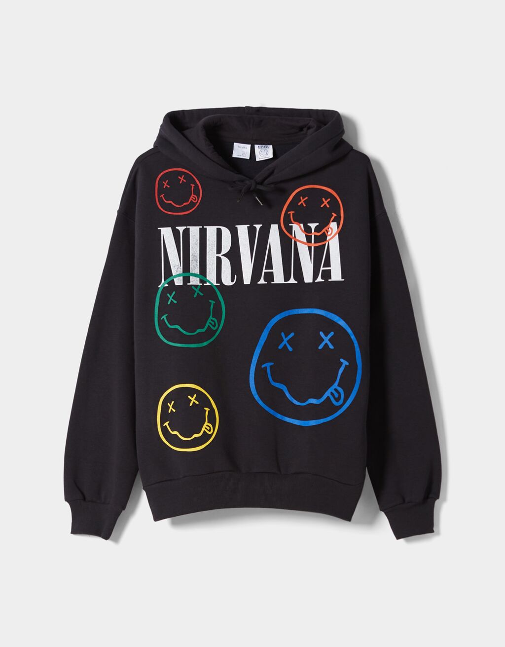 Capuchonsweater met Nirvana-print