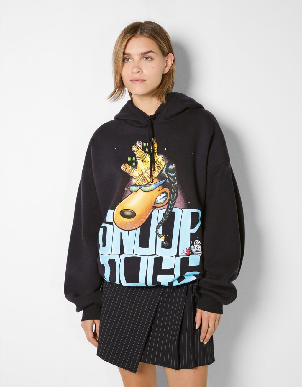 Capuchonsweater met Snoop Dogg-print