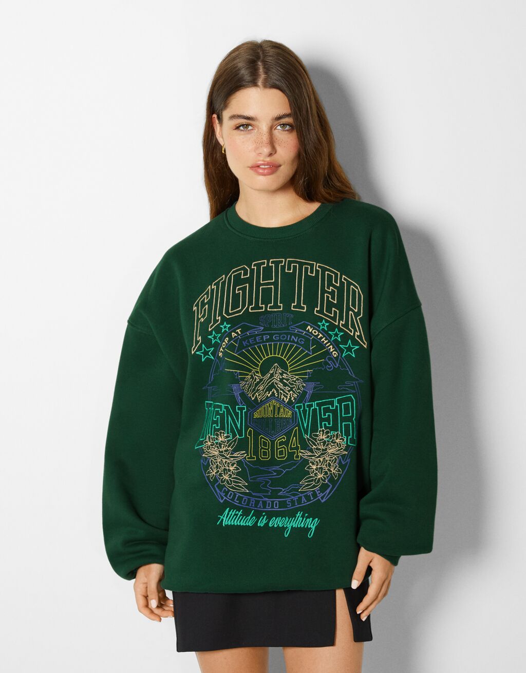 Embroidered sweatshirt
