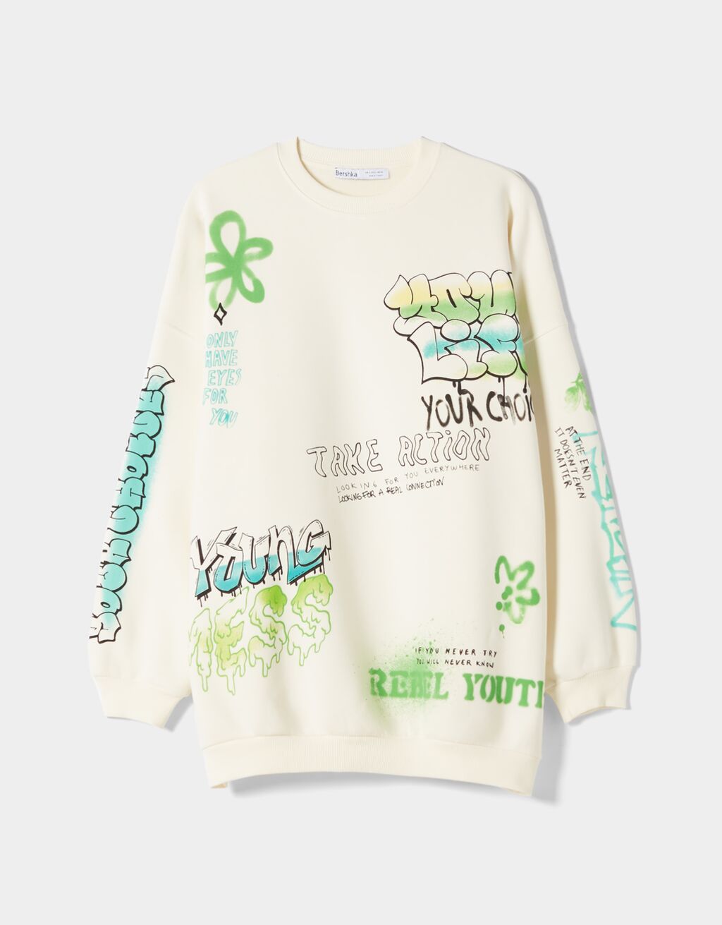 Bershka unisex sweatshirt clearance