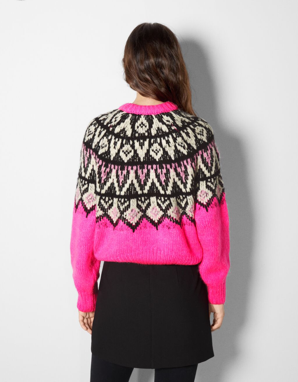Jacquard sweater Woman Bershka