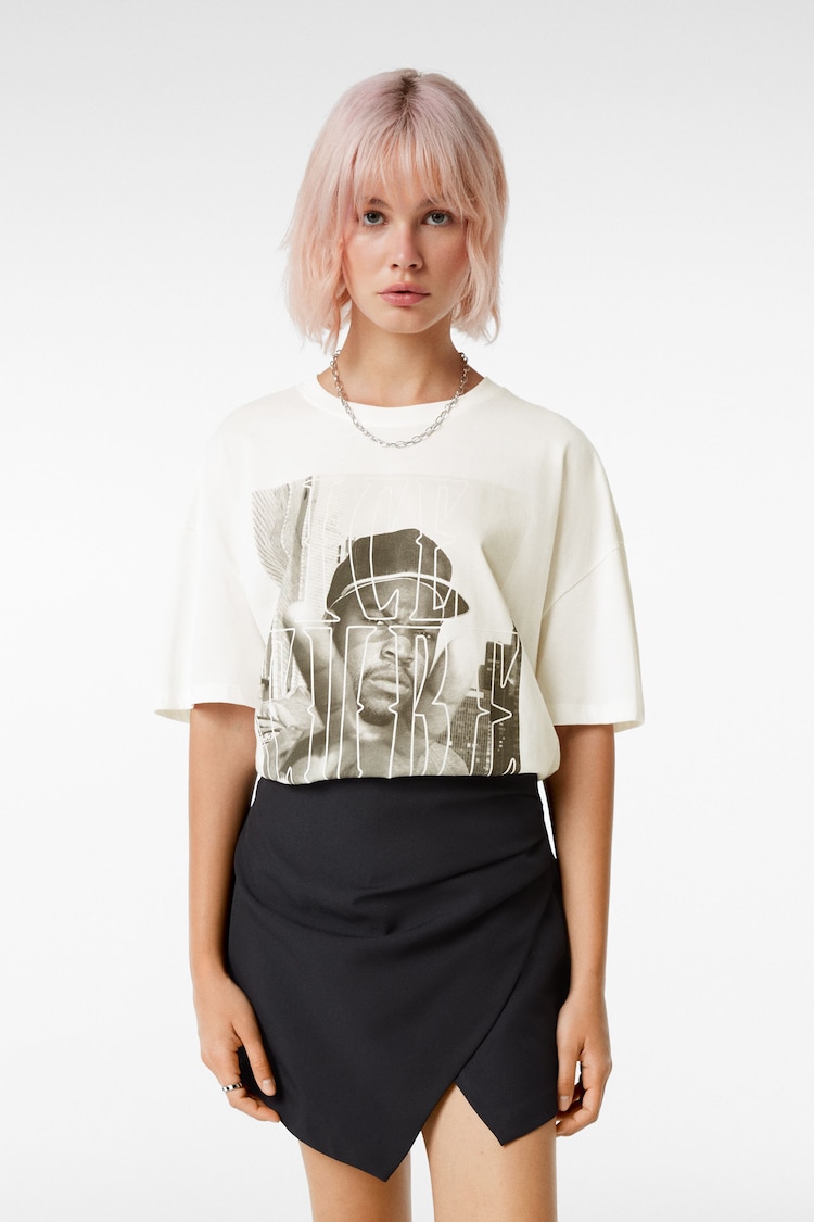 Short sleeve Ice Cube print T-shirt