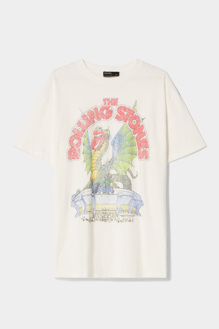 T-shirt de manga curta estampado Rolling Stones