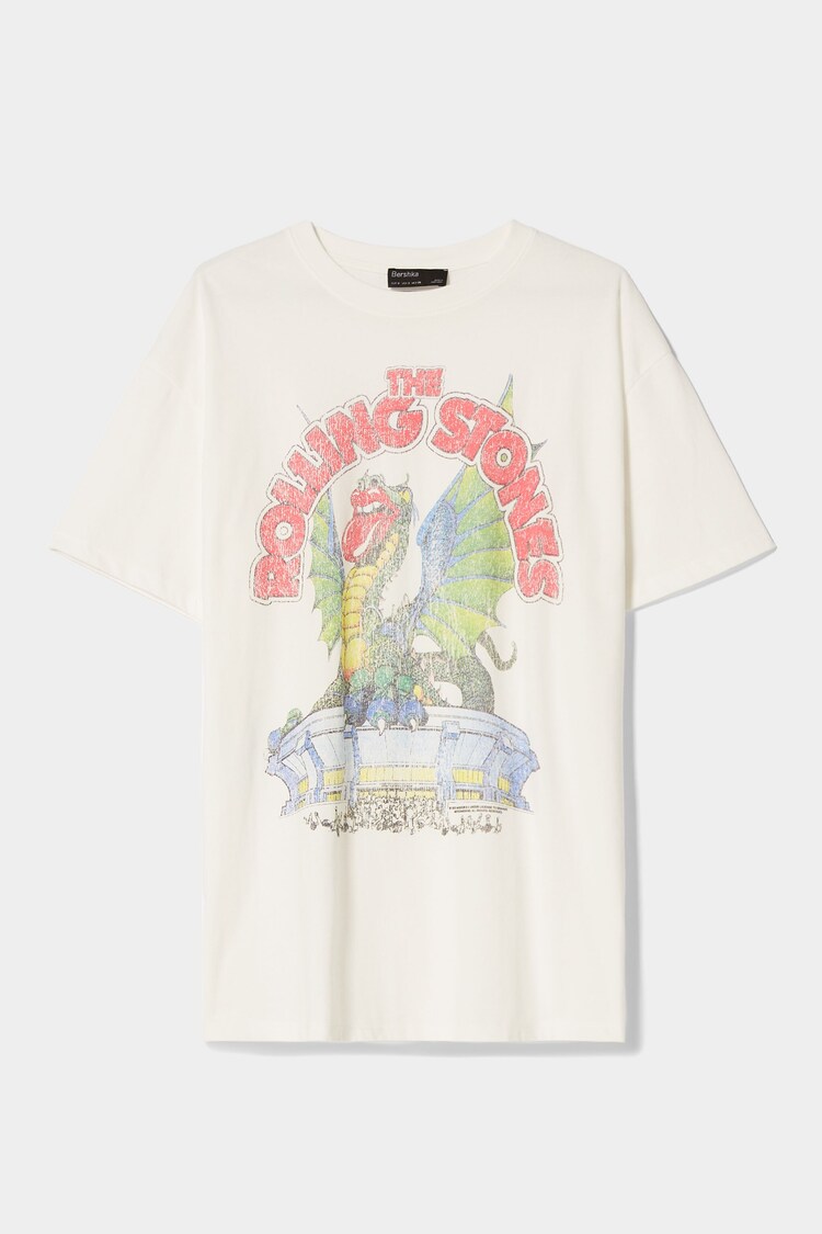 Short sleeve Rolling Stones print T-shirt