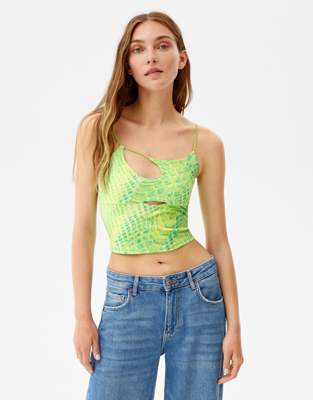 Cut-out strappy top