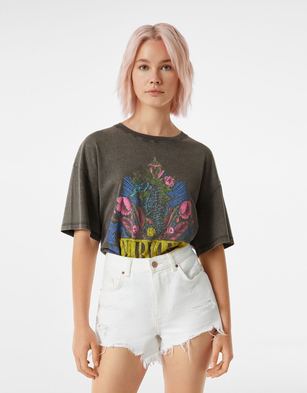 Κοντομάνικη μπλούζα Nirvana Seahorse