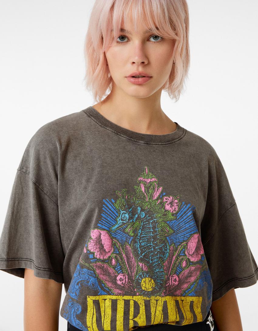 nirvana seahorse shirt