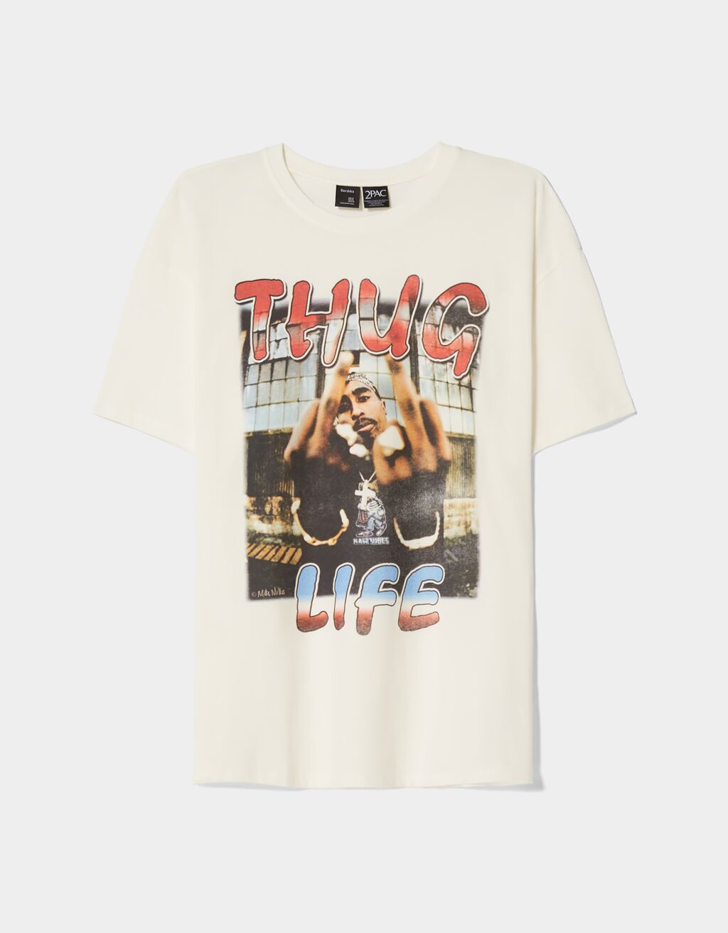 bershka t shirt tupac