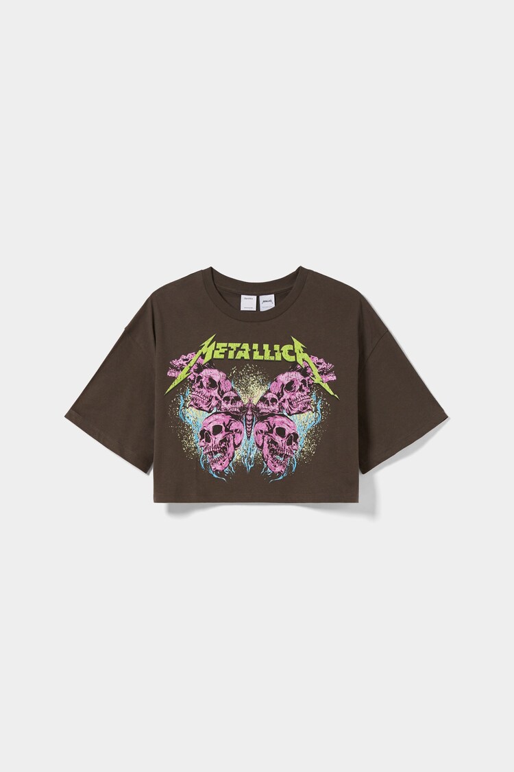 T-shirt med Metallica-print