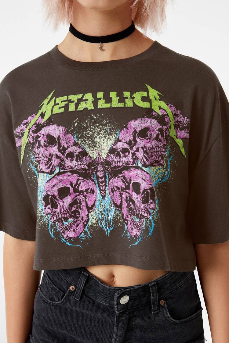 T-shirt with Metallica print