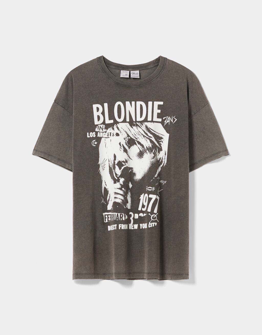 Kaus bergambar Blondie lengan pendek
