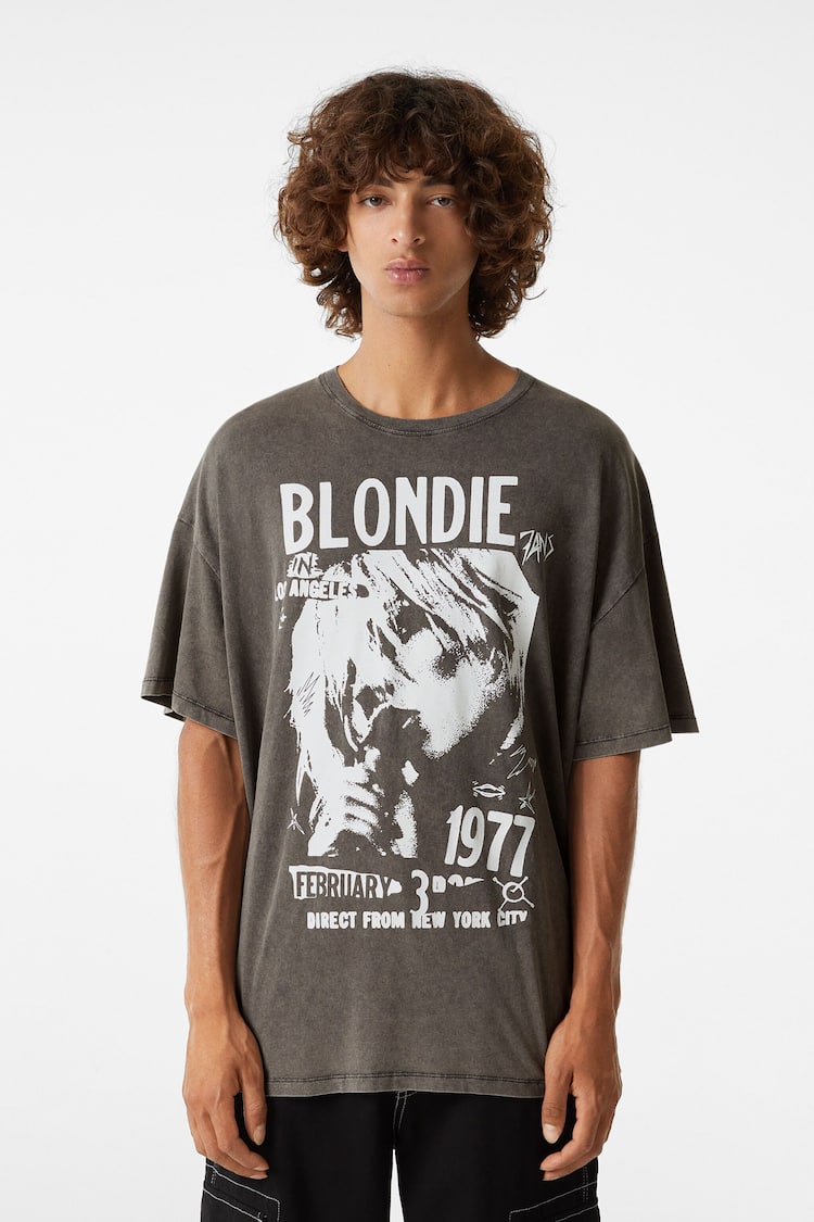 Lyhythihainen T-paita Blondie-printillä