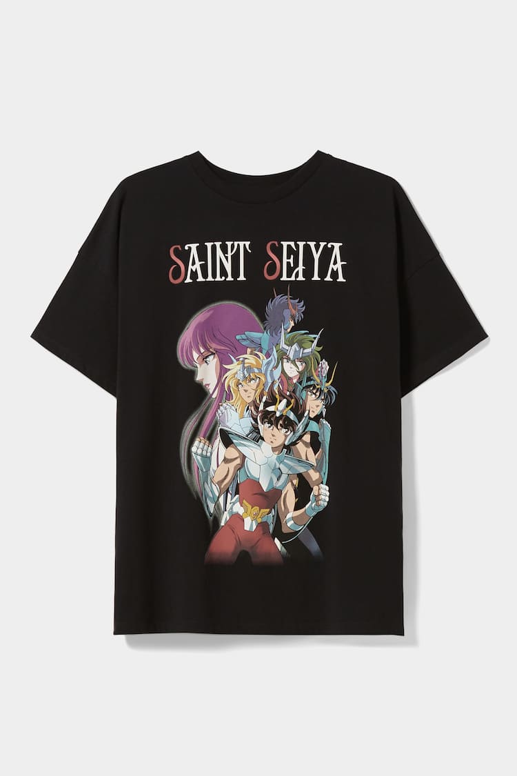 T-shirt manches courtes imprimé Saint Seiya