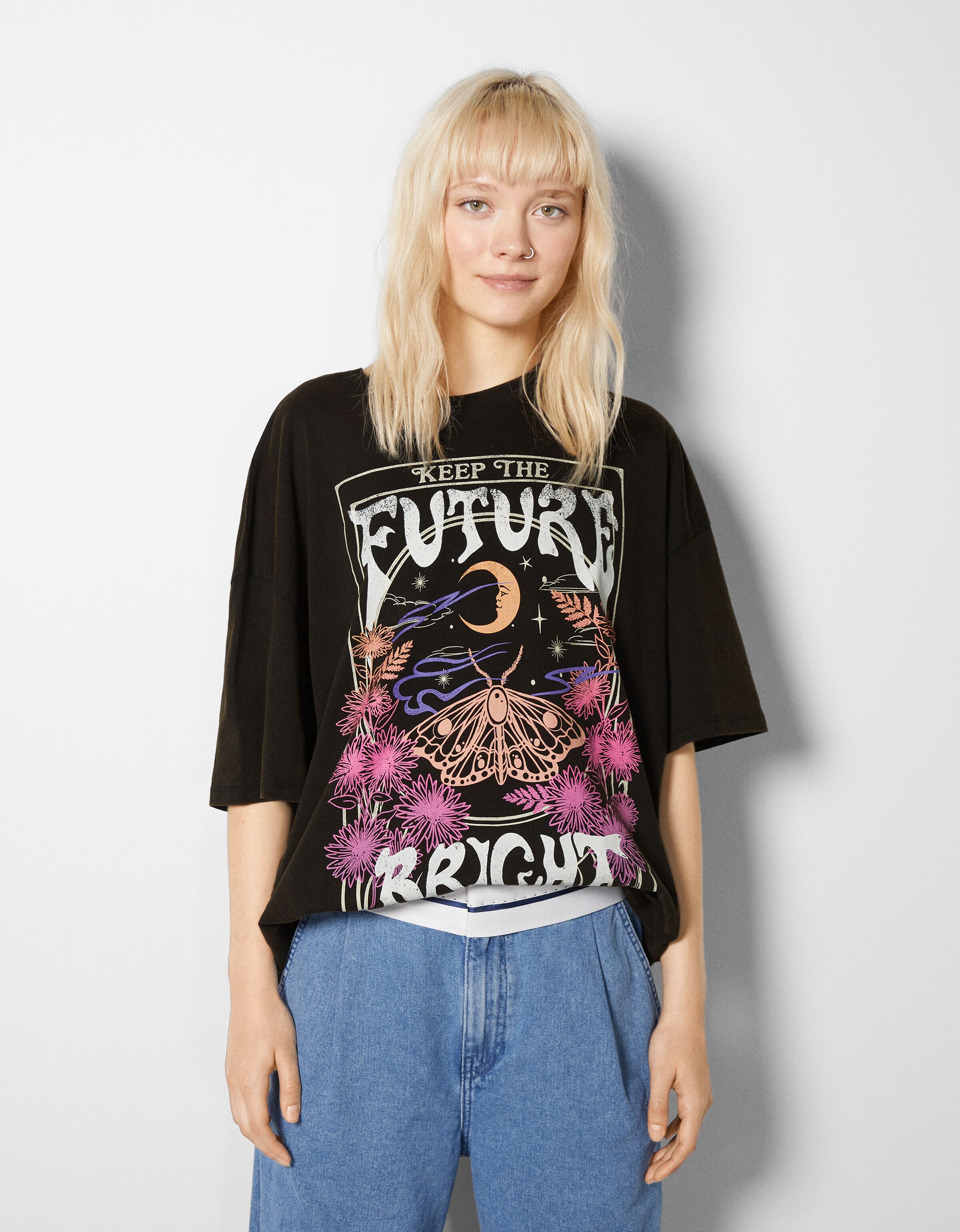 pull and bear rock t shirts