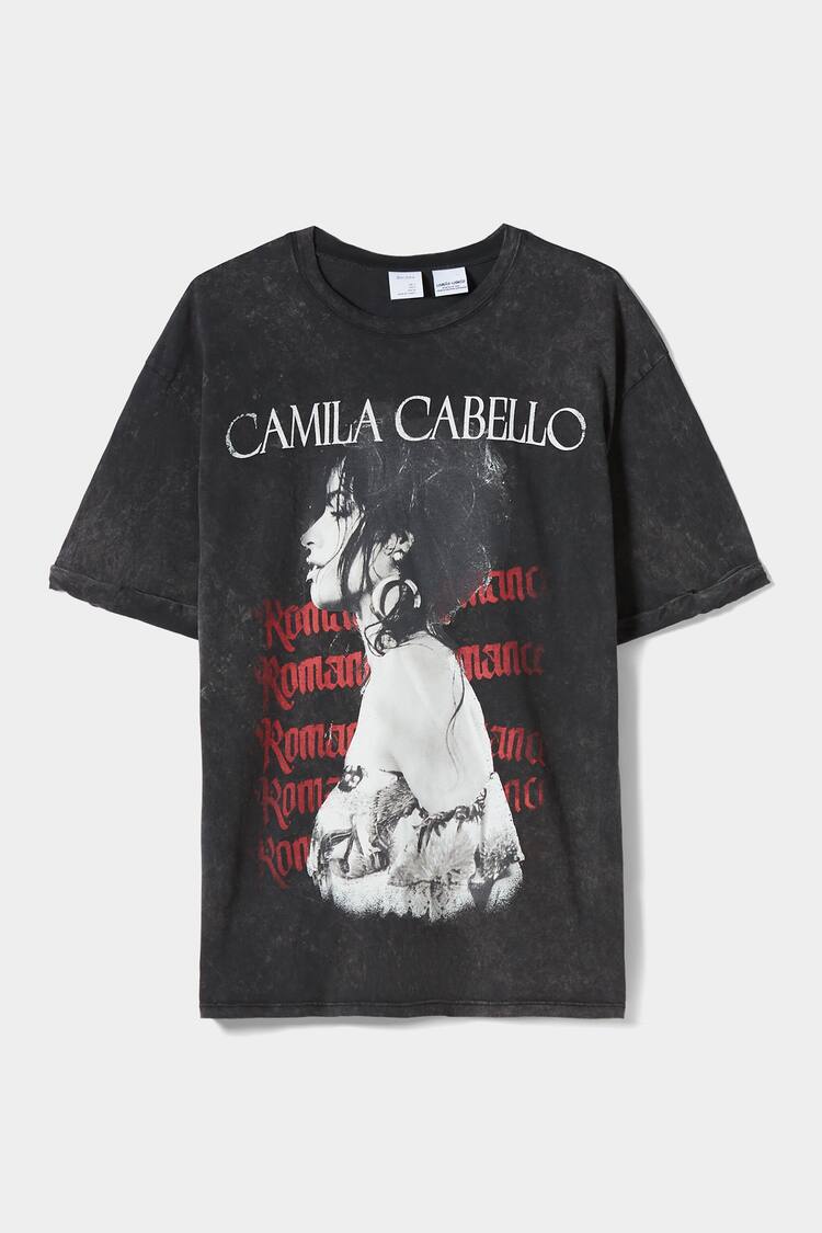 Kurzärmeliges T-Shirt mit Print mit Camila Cabello