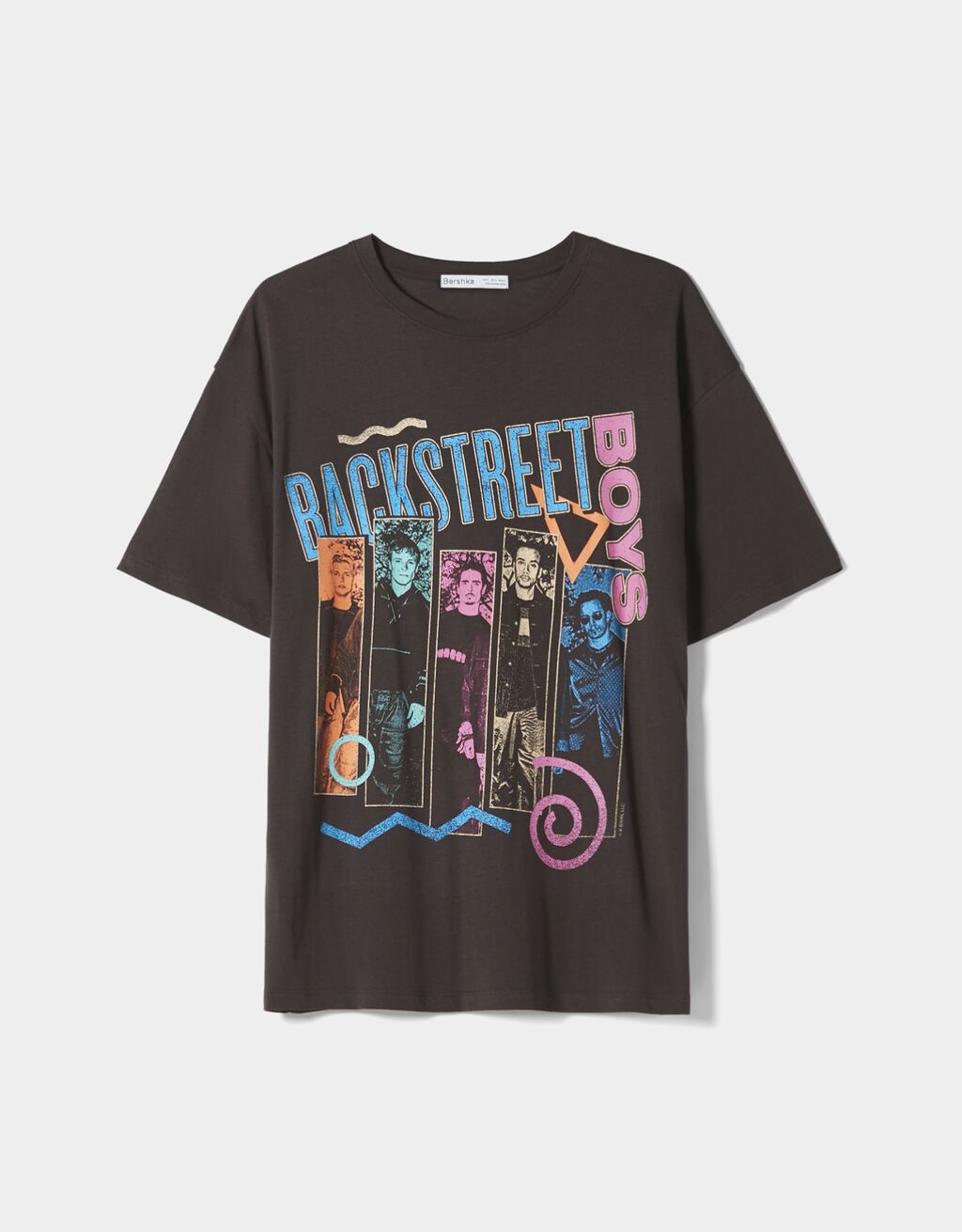Camiseta manga curta estampado Backstreet Boys