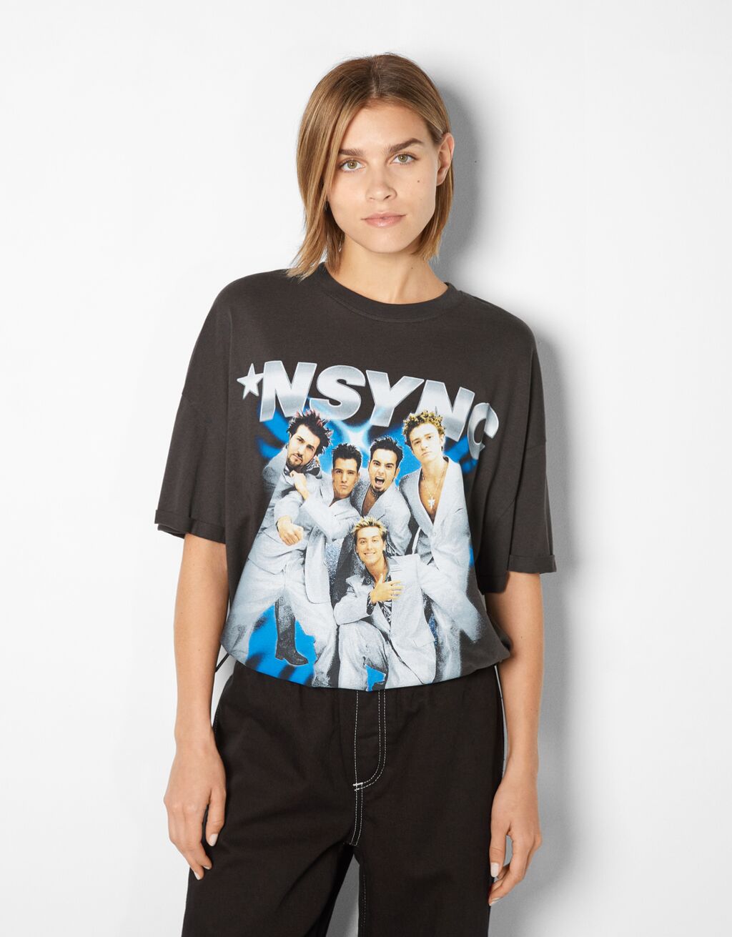 T-shirt manga curta padrão NSYNC